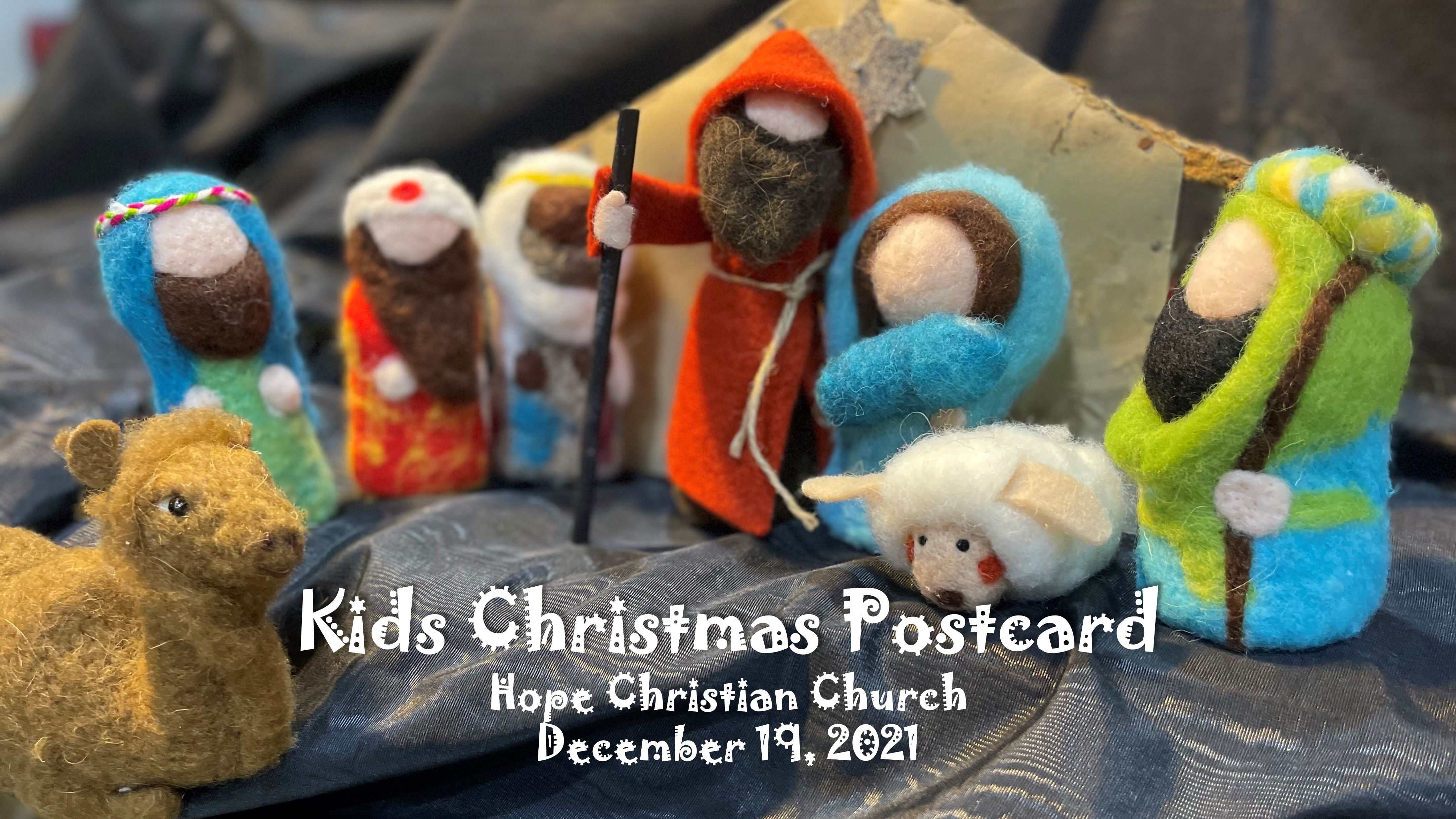 Kids Christmas Postcard